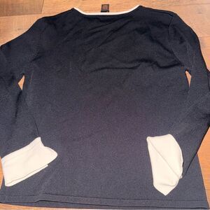 Sonia Black and White Knit Top